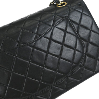 Chanel Black Lambskin Medium Classic Double Flap Shoulder Bag