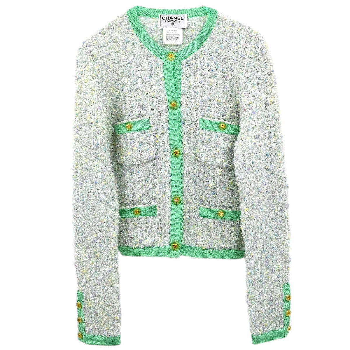 Chanel 1997 Cardigan Green #38