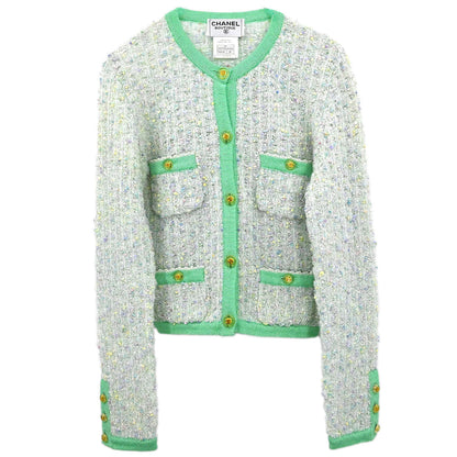 Chanel 1997 Cardigan Green #38