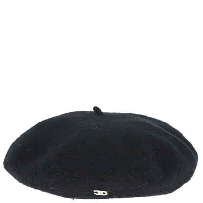 Chanel Black Hat Beret Small Good