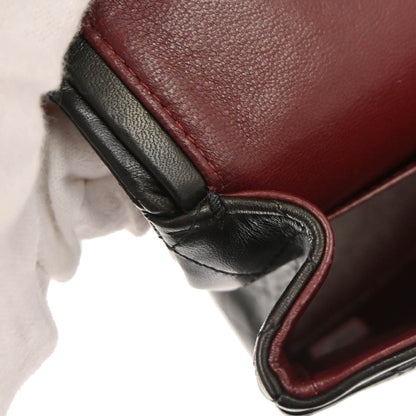 Chanel 1994-1996 Black Lambskin Medium Classic Double Flap Shoulder Bag