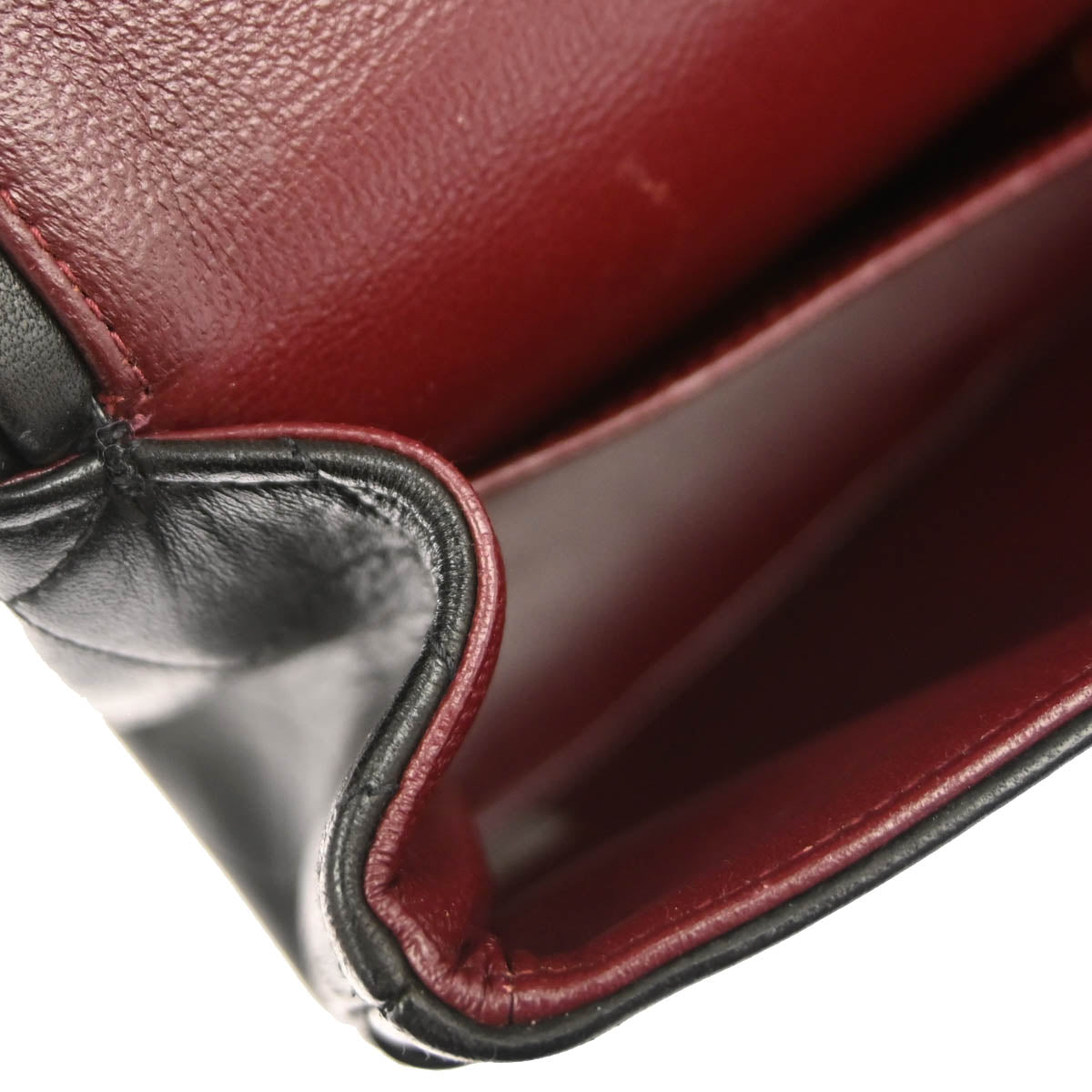 Chanel 1994-1996 Black Lambskin Medium Classic Double Flap Shoulder Bag