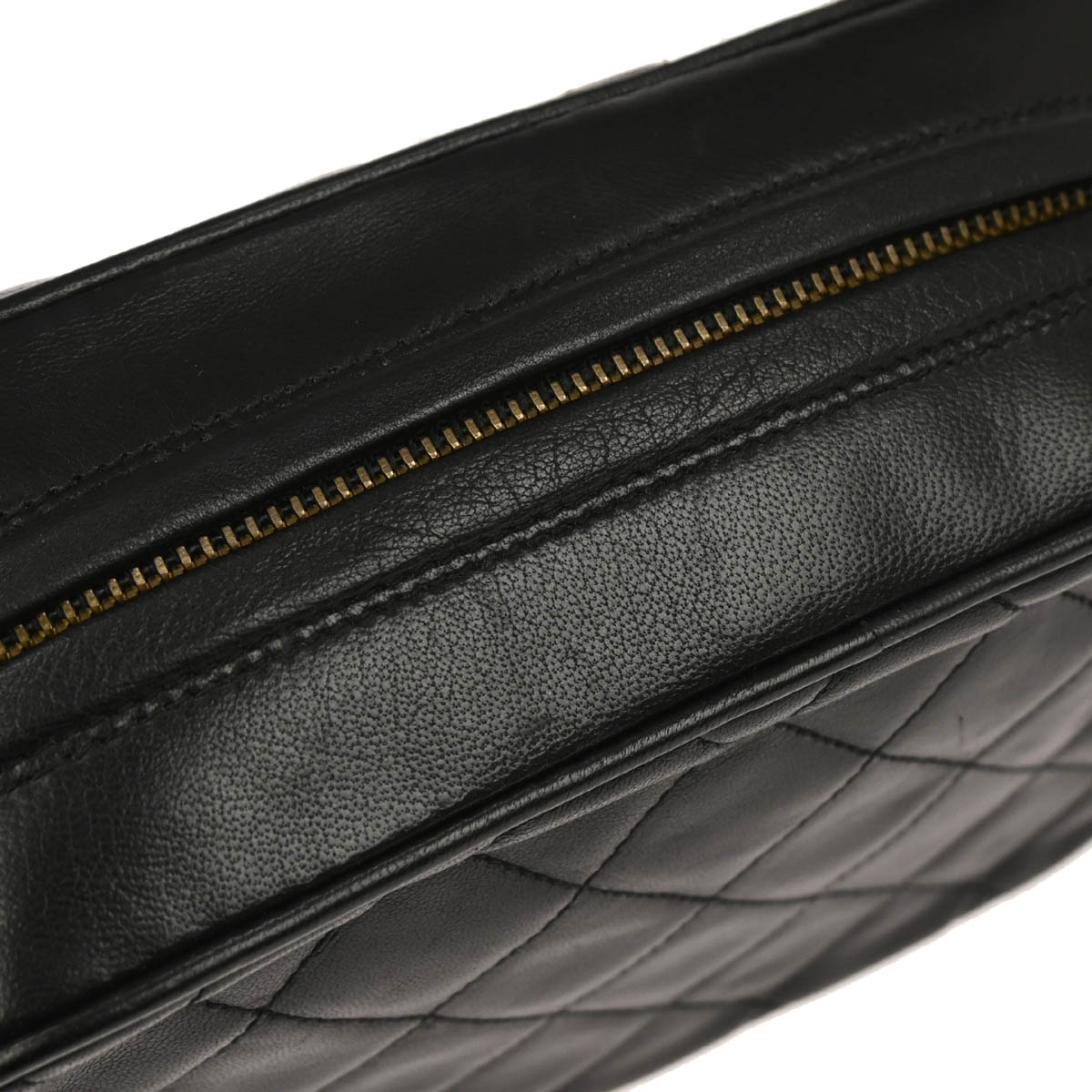 Chanel 1996-1997 Black Lambskin Camera Bag Mini