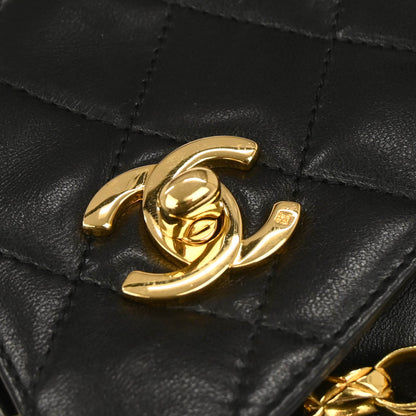 Chanel 1996-1997 Black Lambskin Camera Bag Mini