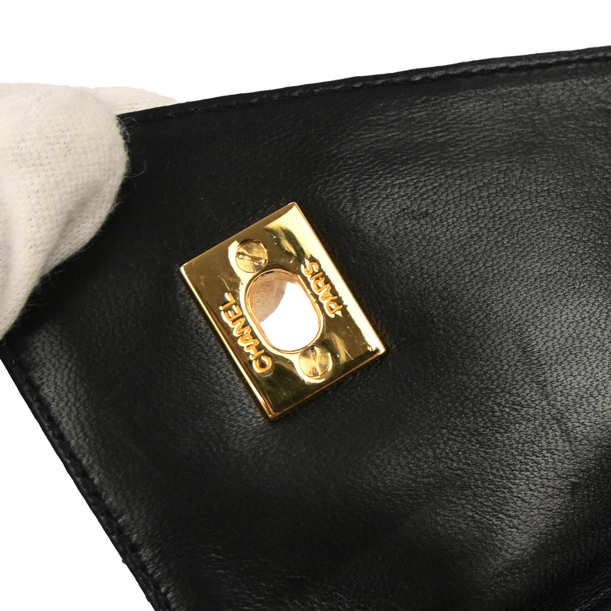 Chanel 1996-1997 Black Lambskin Camera Bag Mini