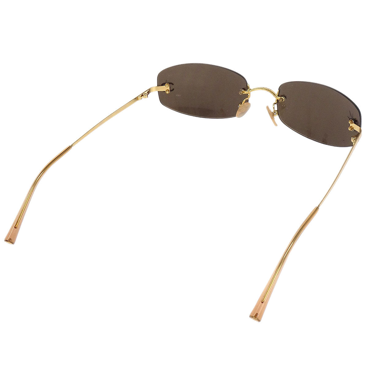 Chanel Sunglasses Eyewear Brown 57□19 Small Good