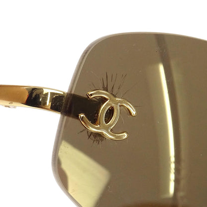 Chanel Sunglasses Eyewear Brown 57□19 Small Good