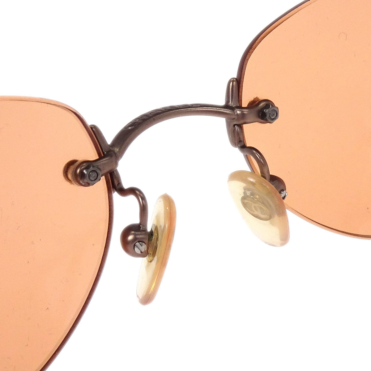 Chanel Sunglasses Eyewear Orange Small Good