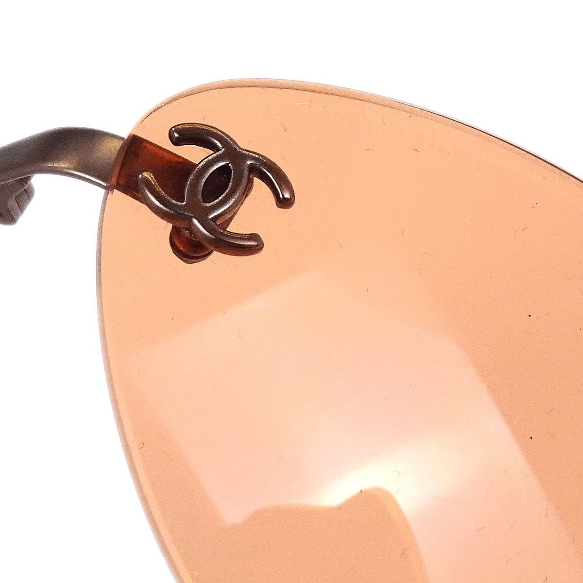 Chanel Sunglasses Eyewear Orange Small Good