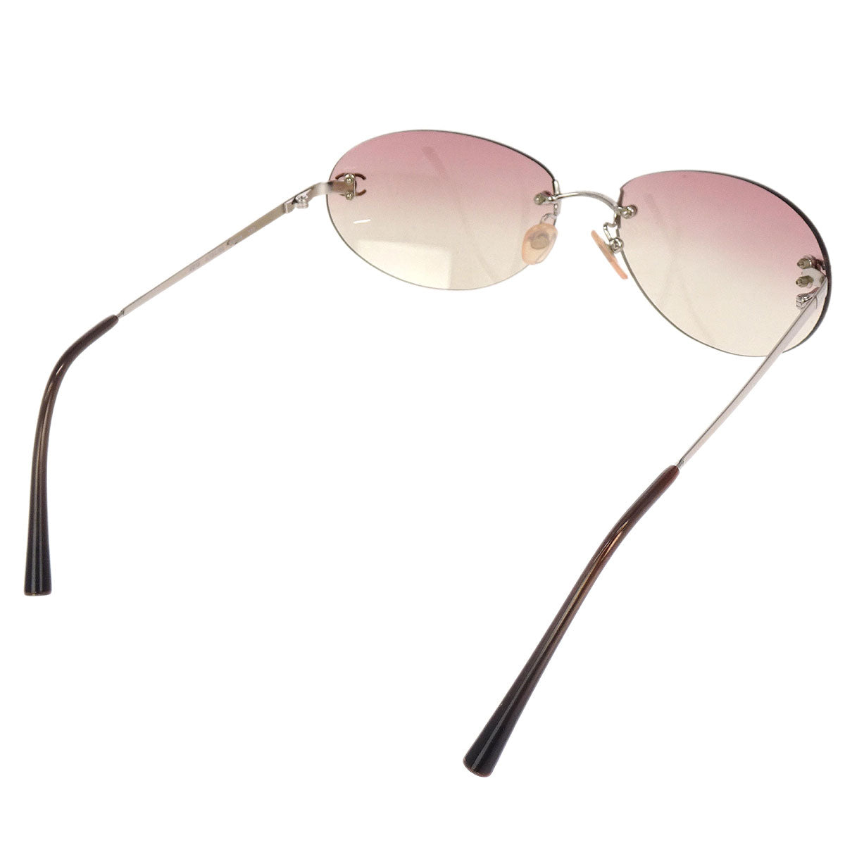 Chanel Sunglasses Eyewear Pink 59□16 Small Good