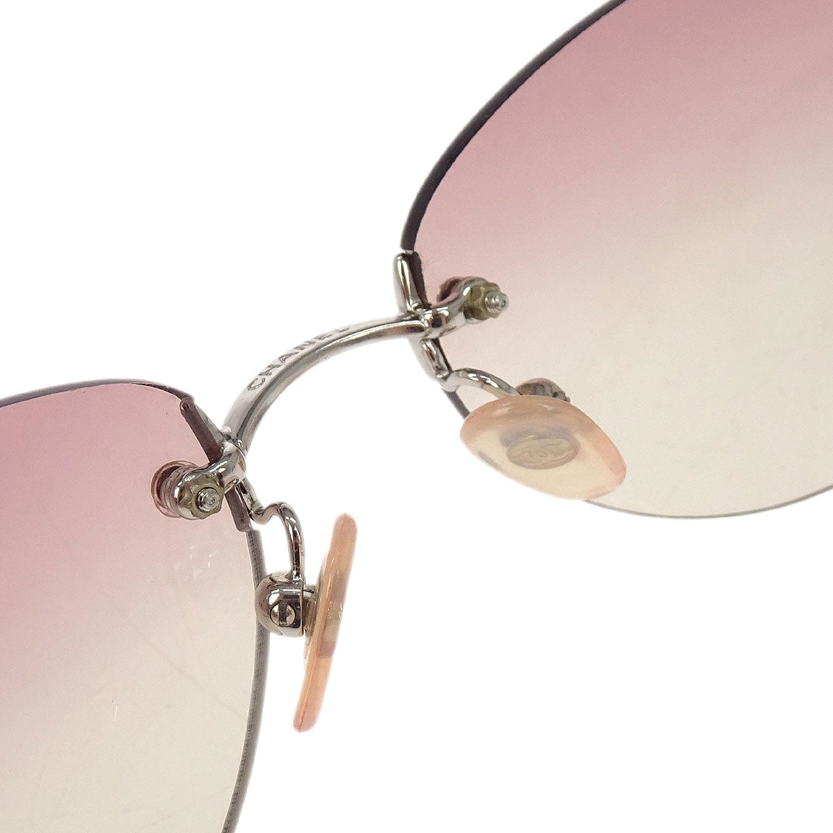 Chanel Sunglasses Eyewear Pink 59□16 Small Good