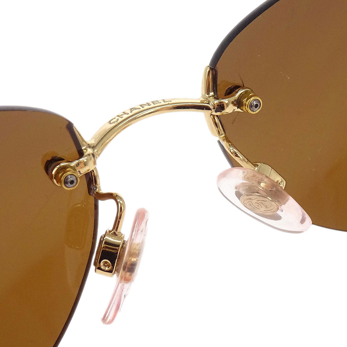 Chanel Sunglasses Eyewear Brown 59□16 Small Good