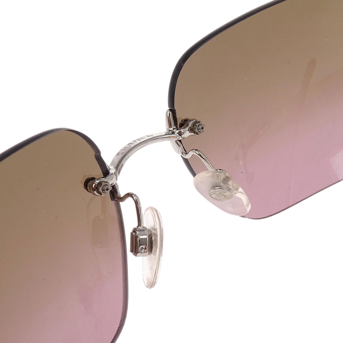 Chanel Sunglasses Eyewear Brown 62□17 Small Good