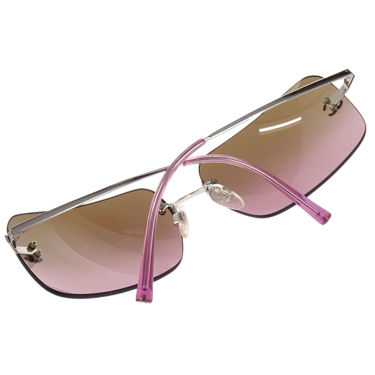 Chanel Sunglasses Eyewear Brown 62□17 Small Good