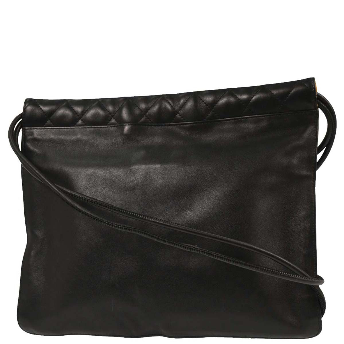 Chanel Black Calfskin Cambon Ligne Shoulder Bag