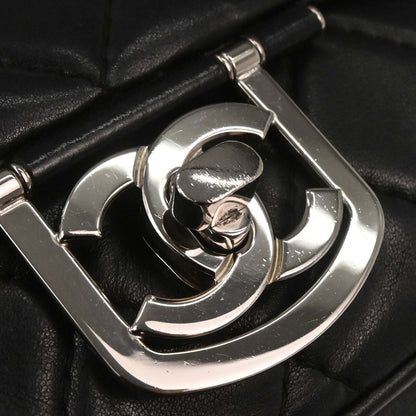 Chanel 2006-2008 Black Lambskin Secret Label Flap Bag Handbag