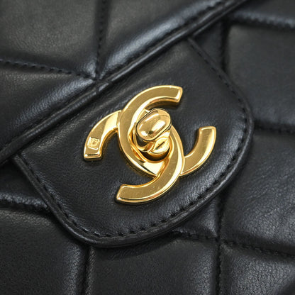 Chanel Black Lambskin Shoulder Bag