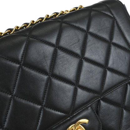 Chanel Black Lambskin Shoulder Bag