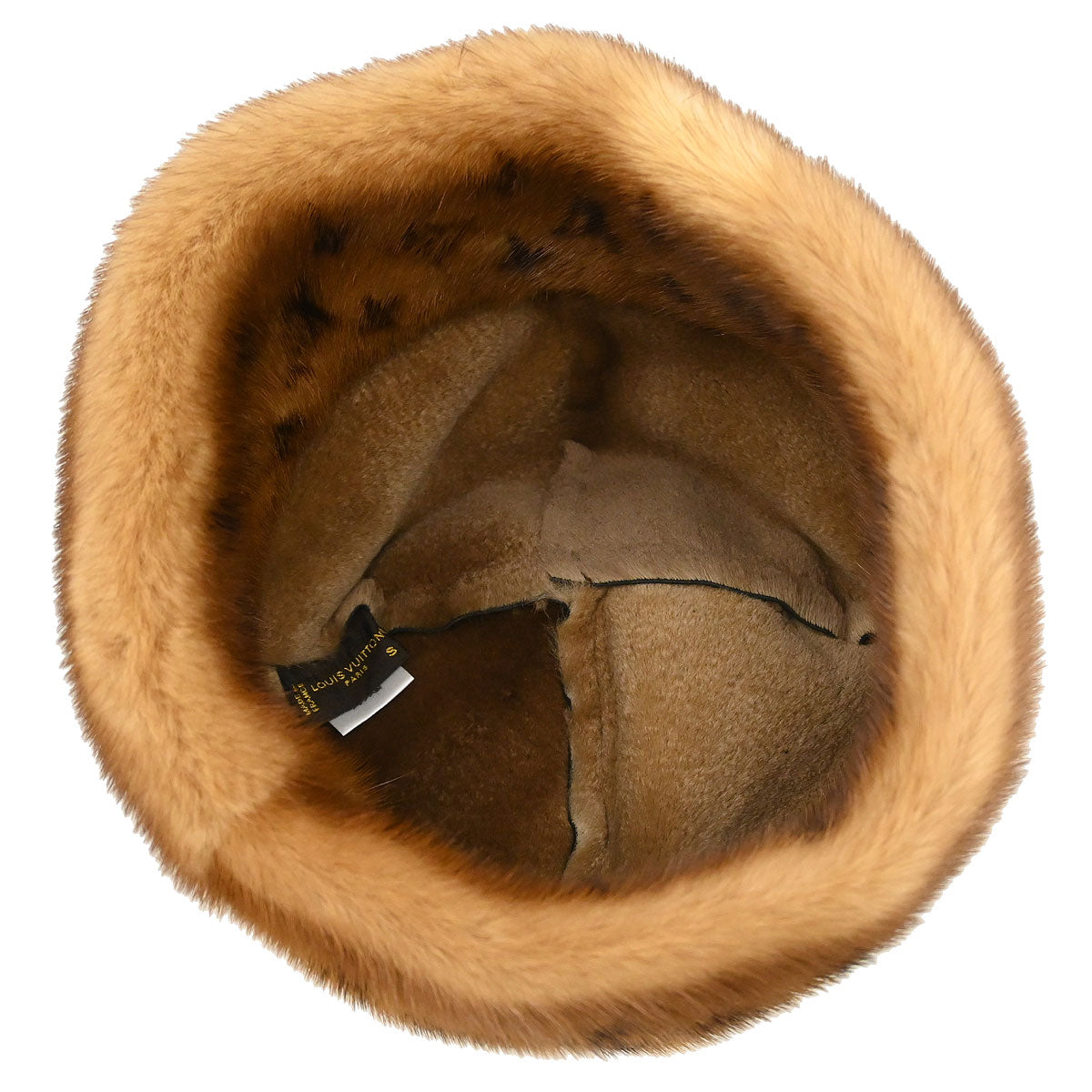 Louis Vuitton * Monogram Mink Cossack Hat #S Small Good