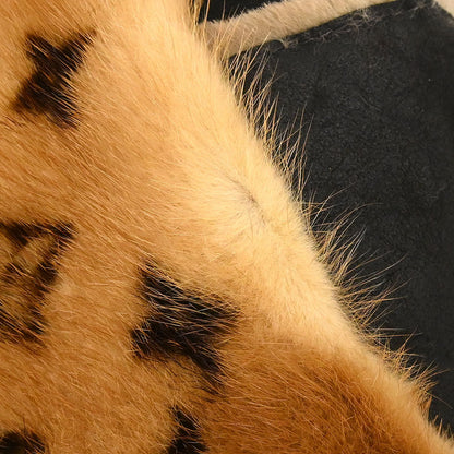 Louis Vuitton * Monogram Mink Cossack Hat #S Small Good