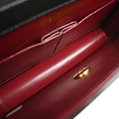 Chanel 1994-1996 Black Lambskin Paris Shoulder Bag