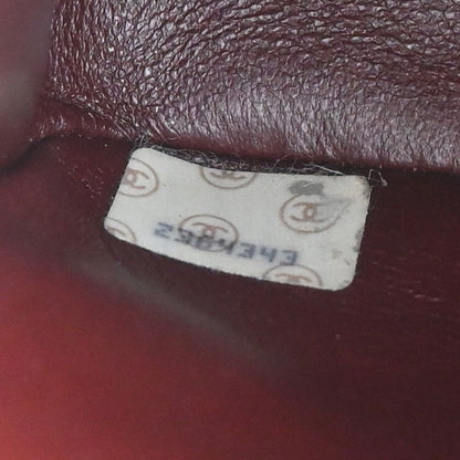 Chanel Black Lambskin Classic Square Flap Shoulder Bag 20