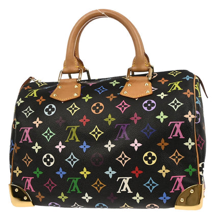 Louis Vuitton Black Monogram Multicolor Speedy 30 Handbag M92642
