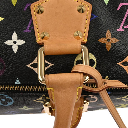 Louis Vuitton Black Monogram Multicolor Speedy 30 Handbag M92642