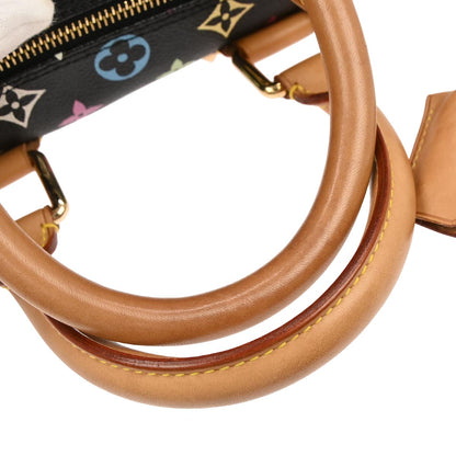 Louis Vuitton Black Monogram Multicolor Speedy 30 Handbag M92642