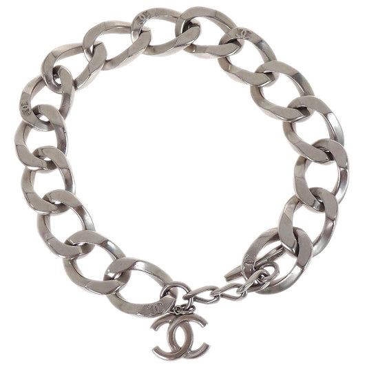 Chanel CC Silver Chain Necklace B13K