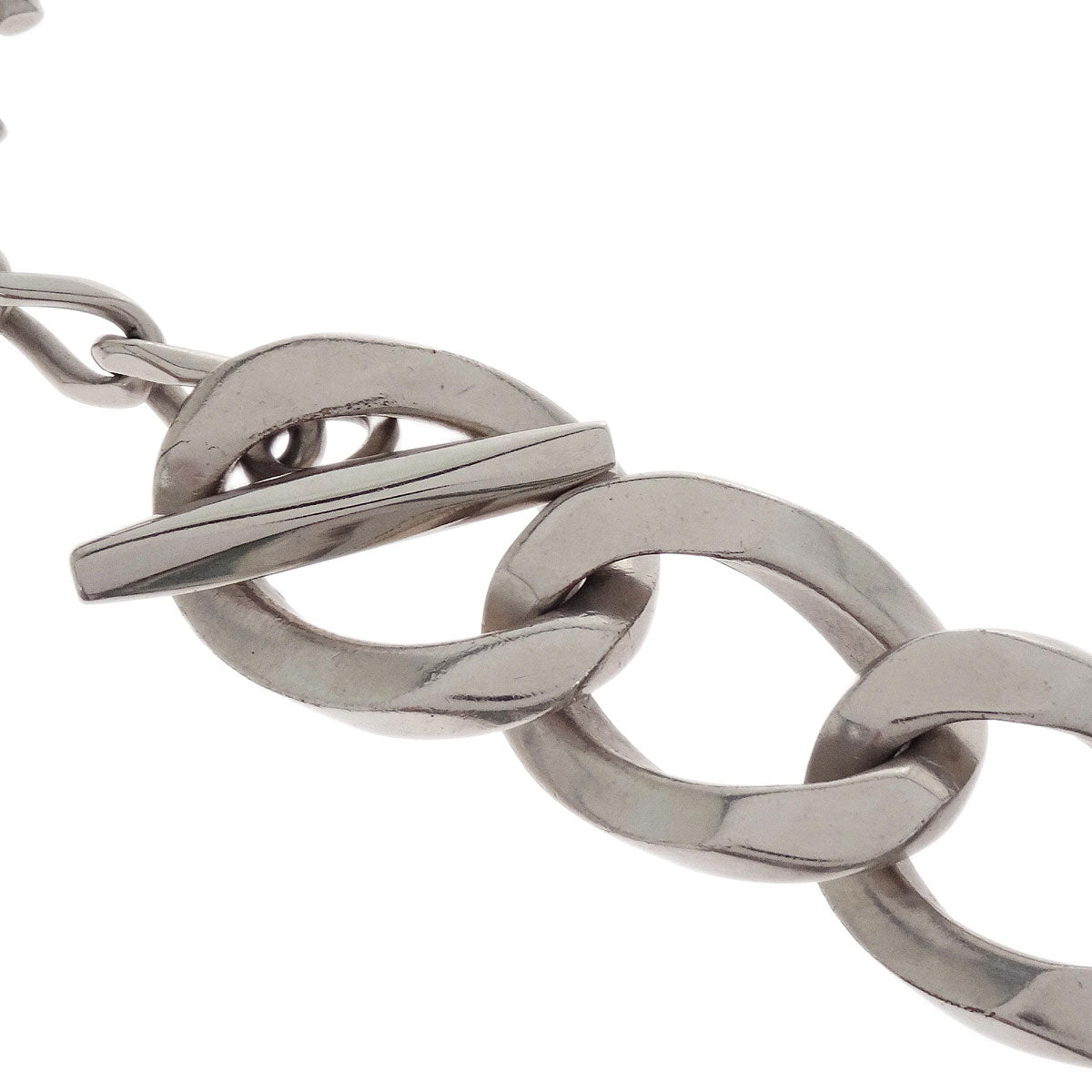 Chanel CC Silver Chain Necklace B13K