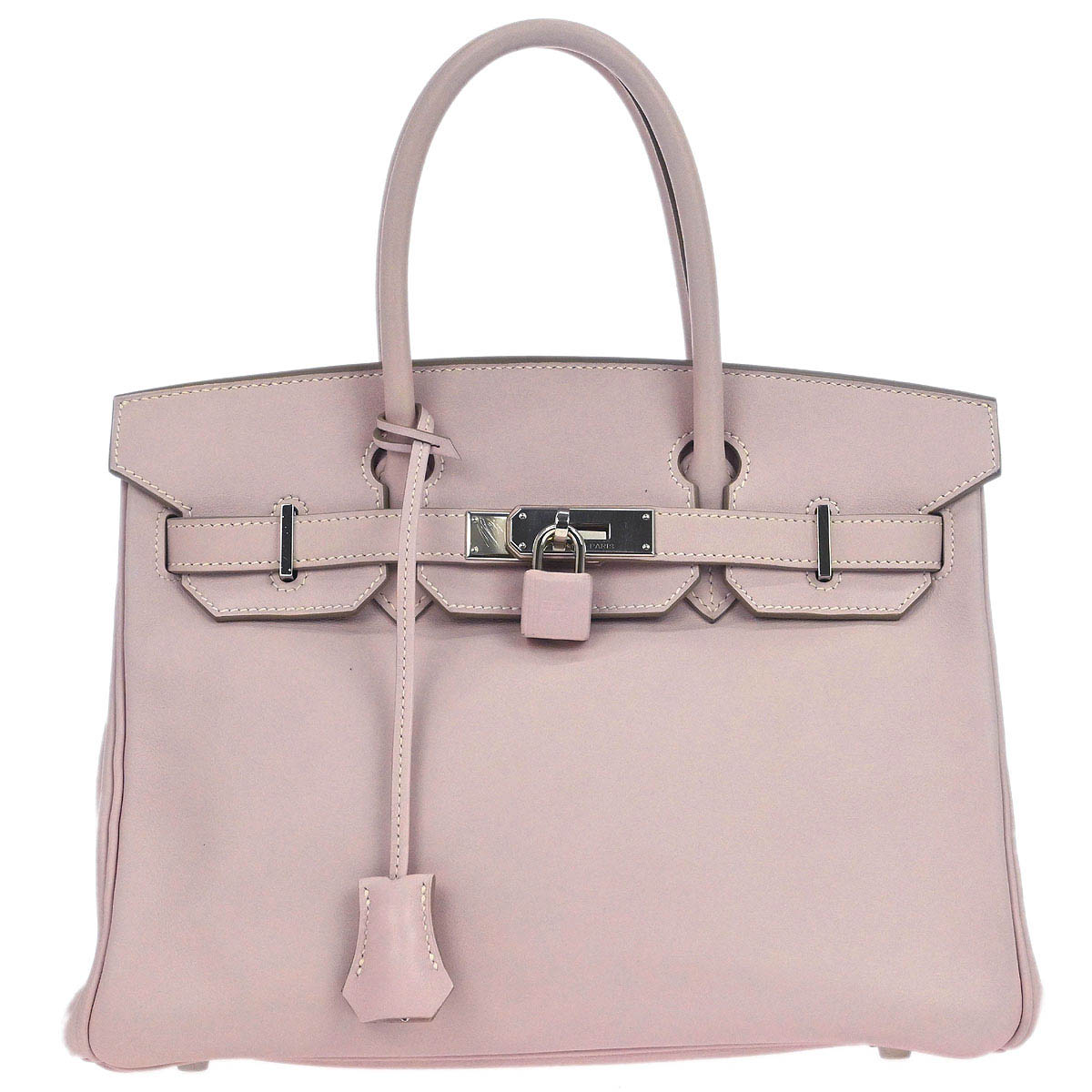 Hermes Rose Dragee Swift Birkin 30 Handbag