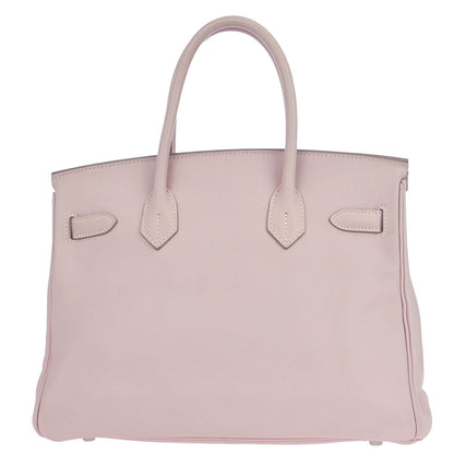 Hermes Rose Dragee Swift Birkin 30 Handbag