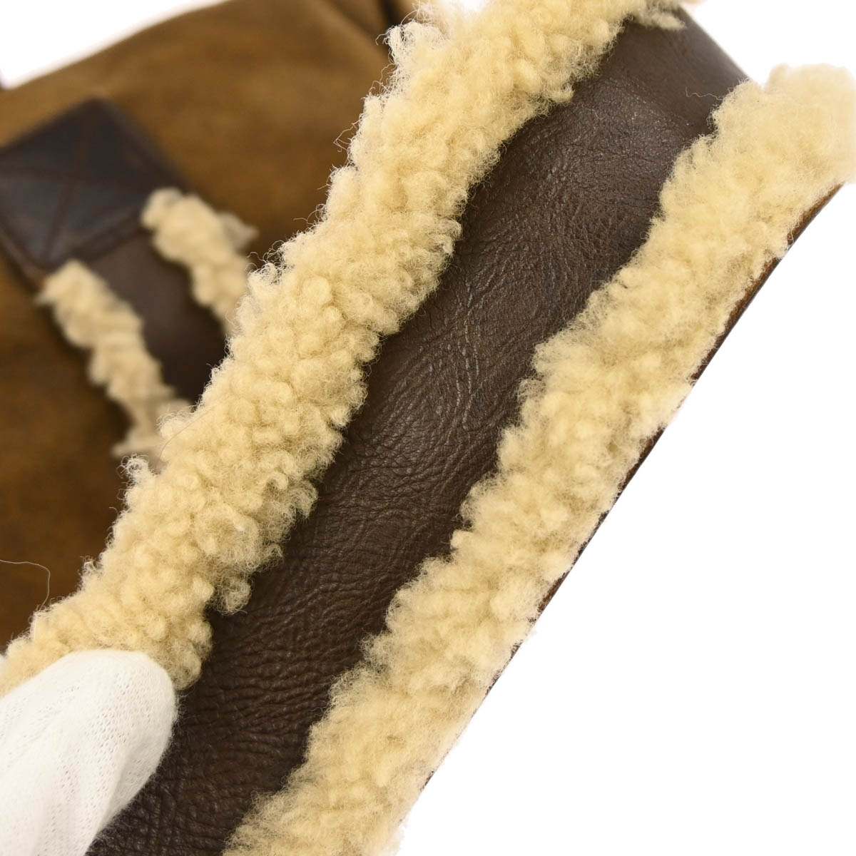 Christian Dior Brown Mouton Flight Shoulder Bag