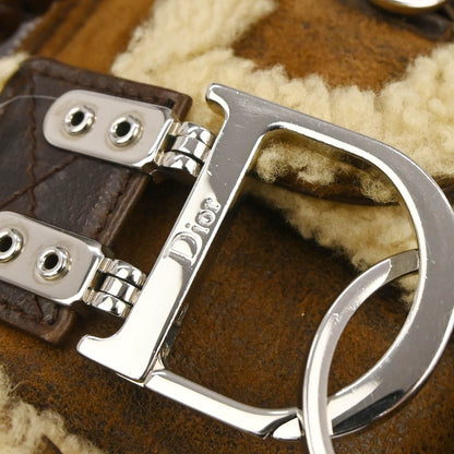 Christian Dior Brown Mouton Flight Shoulder Bag