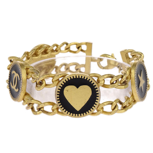 Chanel Bracelet Gold Black 01P