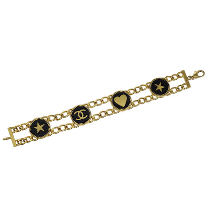 Chanel Bracelet Gold Black 01P