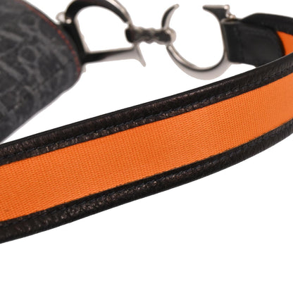 Christian Dior Navy Canvas Flight Trotter Saddle Handbag