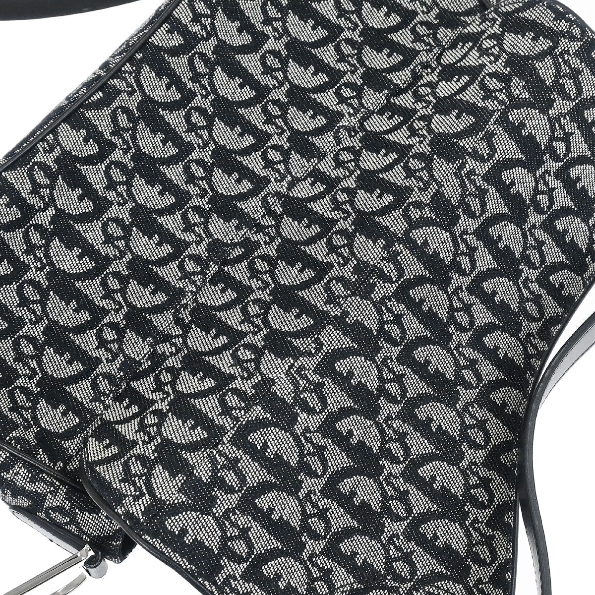 Christian Dior Black Trotter Saddle Handbag