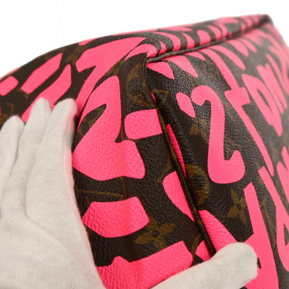 Louis Vuitton 2009 Pink Monogram Graffiti Neverfull GM Tote Bag M93701