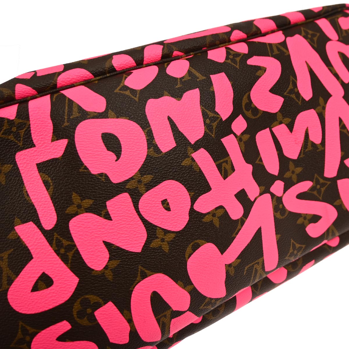 Louis Vuitton 2009 Pink Monogram Graffiti Neverfull GM Tote Bag M93701