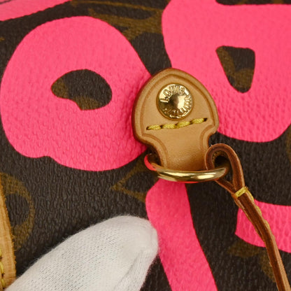 Louis Vuitton 2009 Pink Monogram Graffiti Neverfull GM Tote Bag M93701