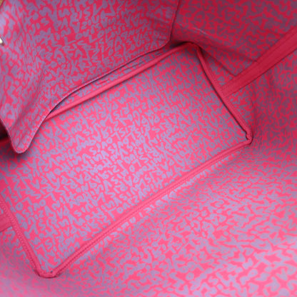 Louis Vuitton 2009 Pink Monogram Graffiti Neverfull GM Tote Bag M93701