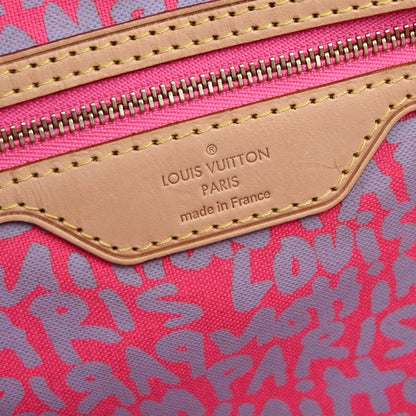 Louis Vuitton 2009 Pink Monogram Graffiti Neverfull GM Tote Bag M93701