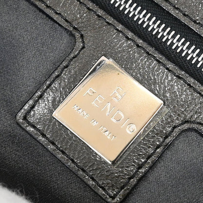 Fendi Black Wool Pony Hair Mamma Baguette Handbag