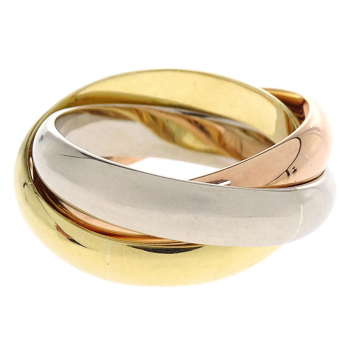 Cartier Trinity Ring 750 BC989 #56 #48 Jewelry – AMORE Vintage Tokyo