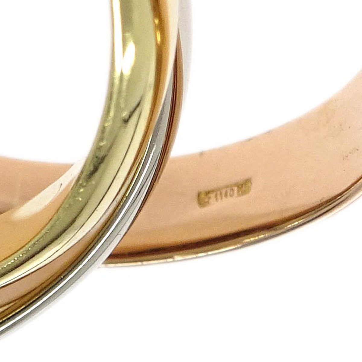 Cartier Trinity Ring 750 BC989 #56 #48 Jewelry