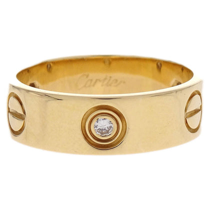 Cartier Love Ring 750 Half Diamond #52 750-52-946133 Jewelry