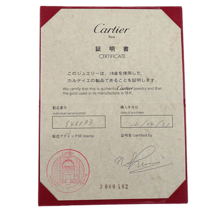 Cartier Love Ring 750 Half Diamond #52 750-52-946133 Jewelry