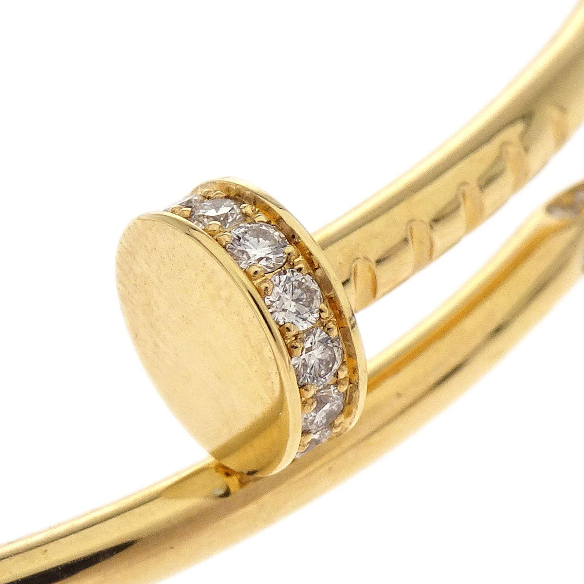 Cartier Juste Un Clou Small Bracelet #14 Au750 Diamond Jewelry